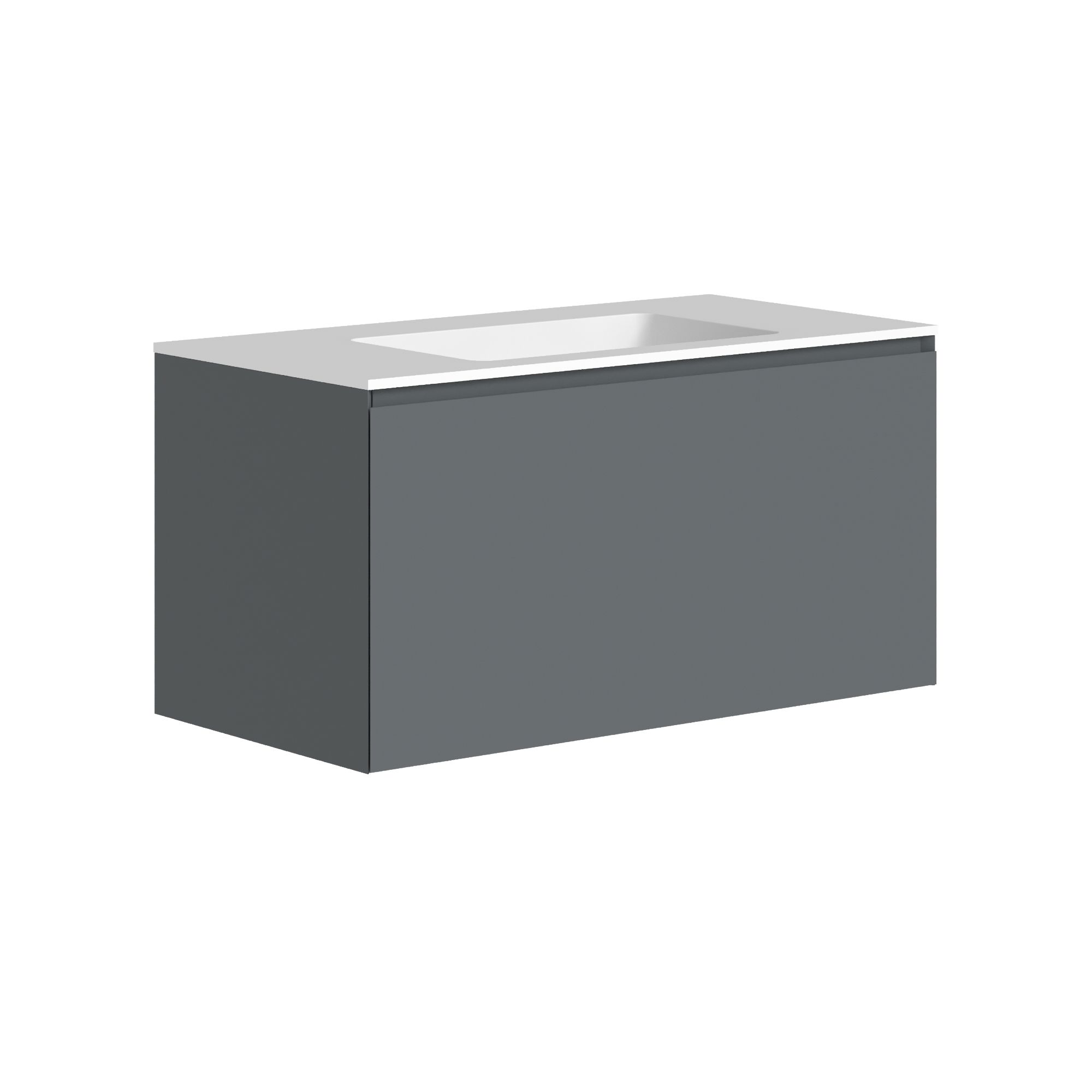 The Ellery Washbasin Pull Open Unit 1000x450mm With Integrated Basin