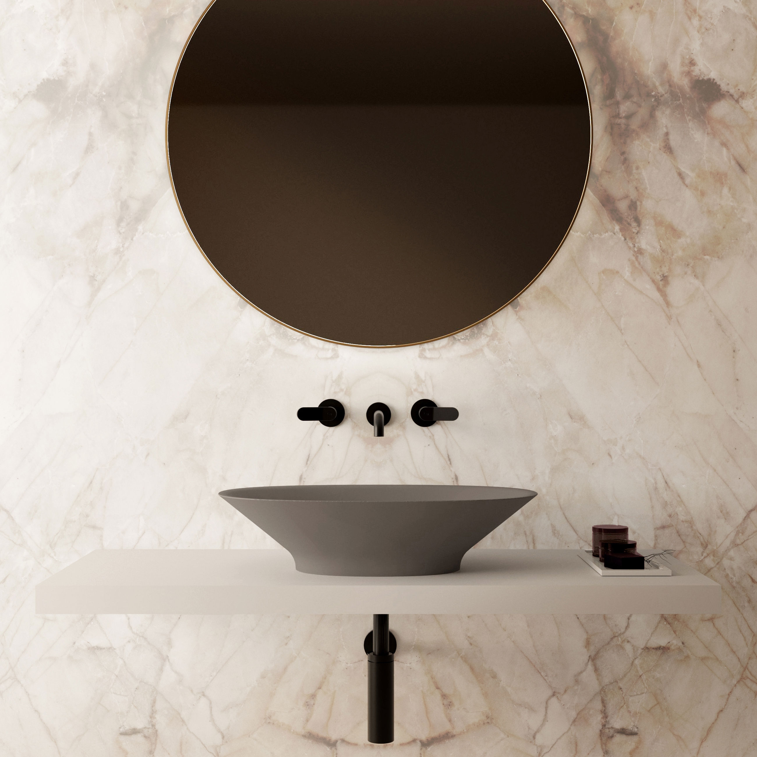 The Cassia Countertop Basin 610x350mm