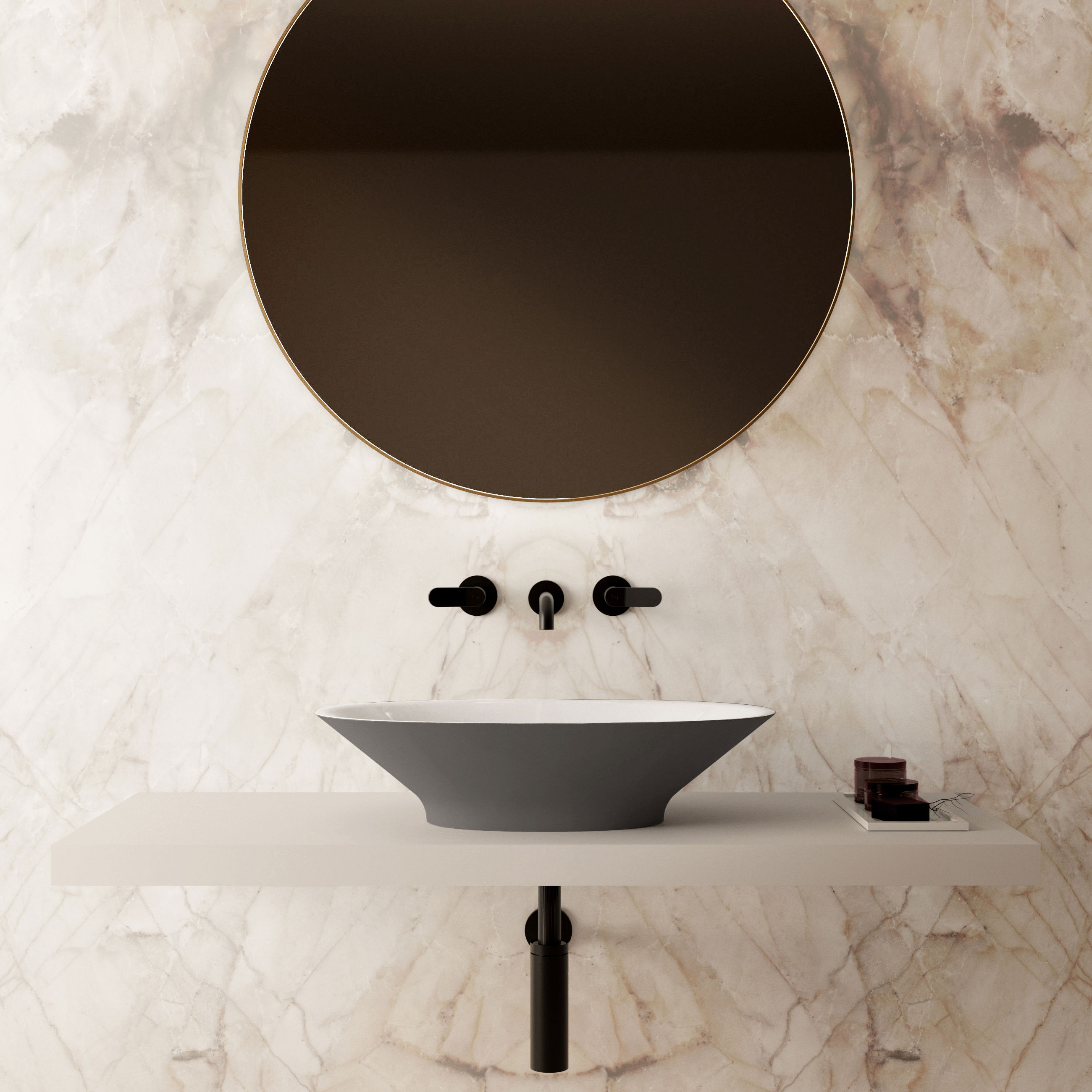 The Cassia Countertop Basin 610x350mm