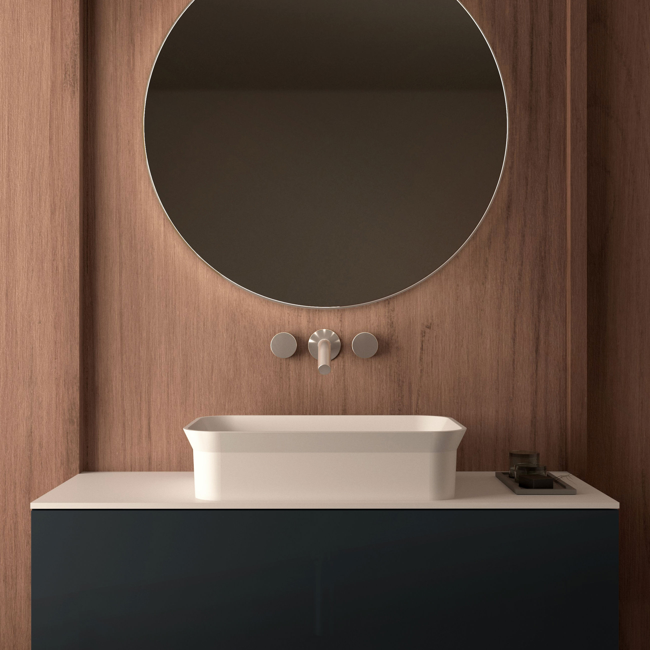 The Ayla Countertop Basin & Waste Cover 600x400mm