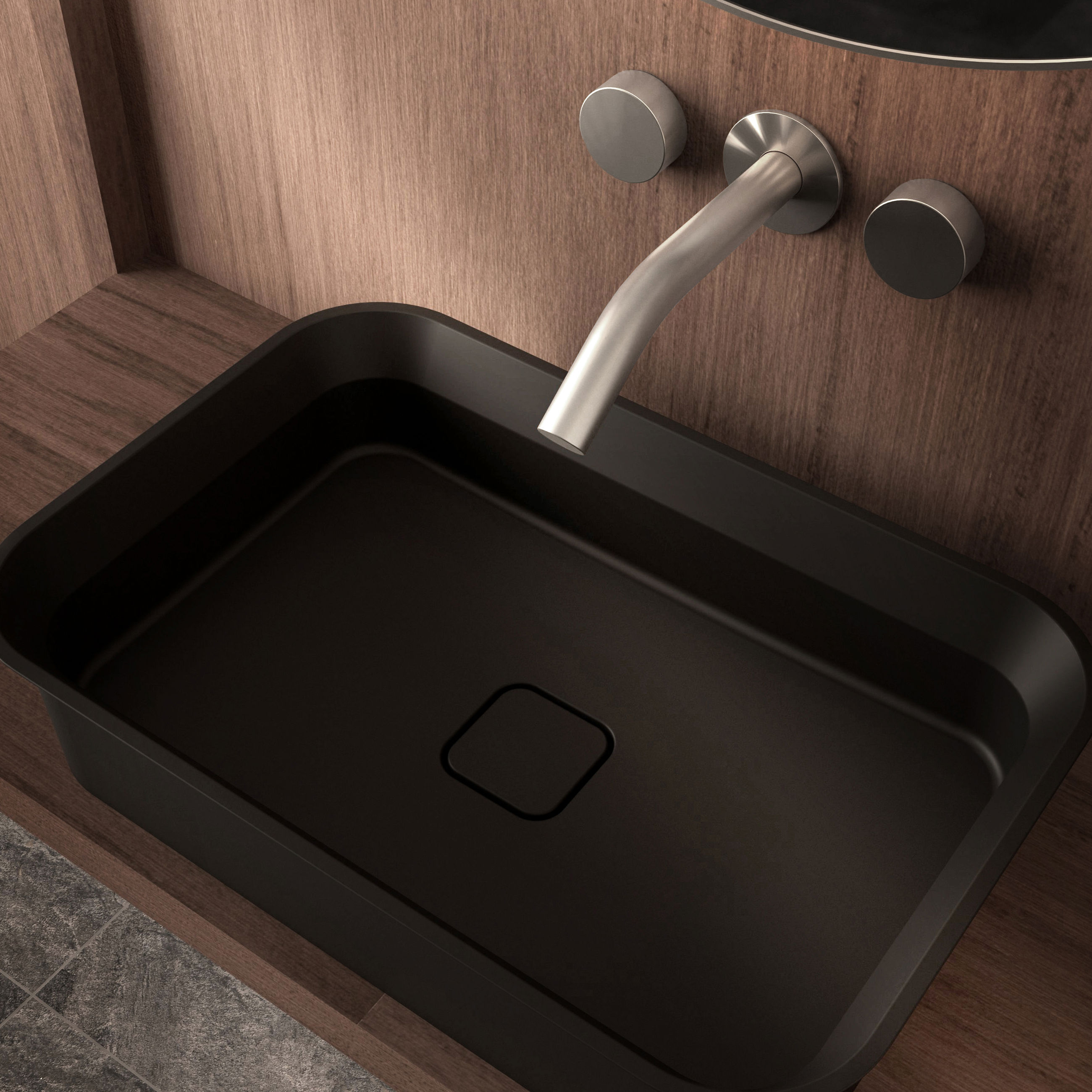 The Ayla Countertop Basin & Waste Cover 600x400mm