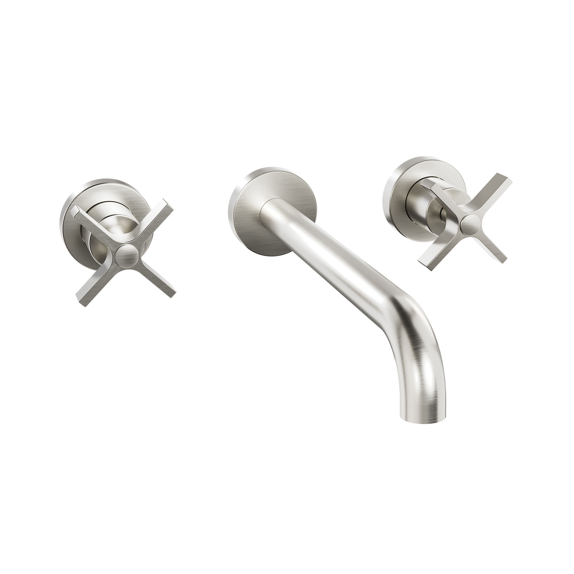 The Clover Basin 3H Wall Mounted Tap Set