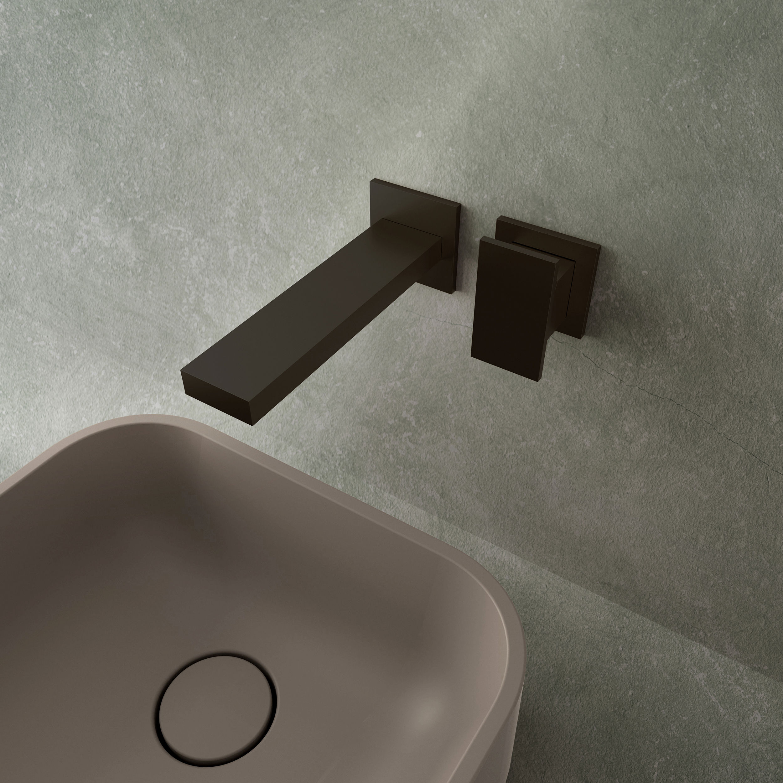 The Myron Basin 2H Wall Mounted Tap Set