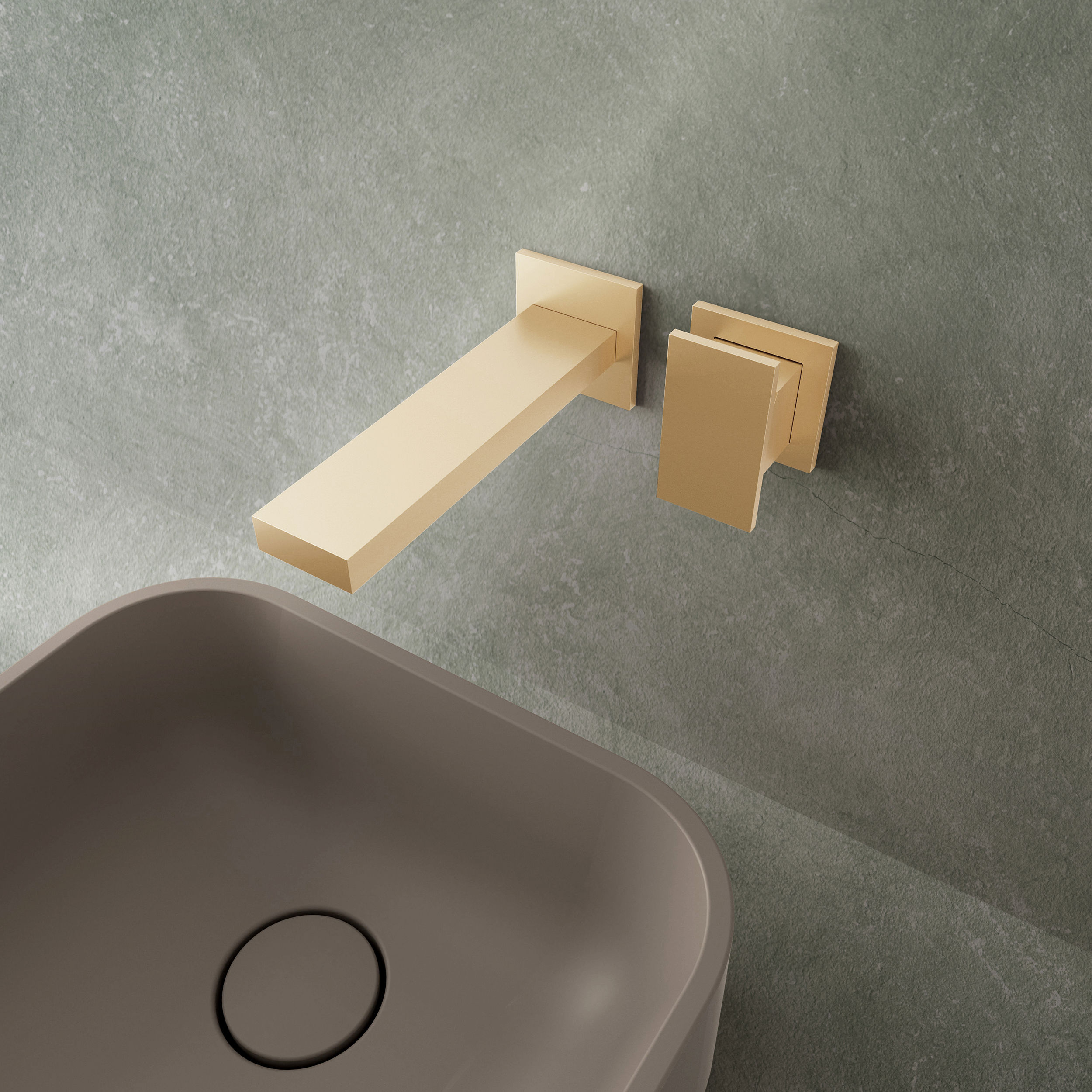 The Myron Basin 2H Wall Mounted Tap Set