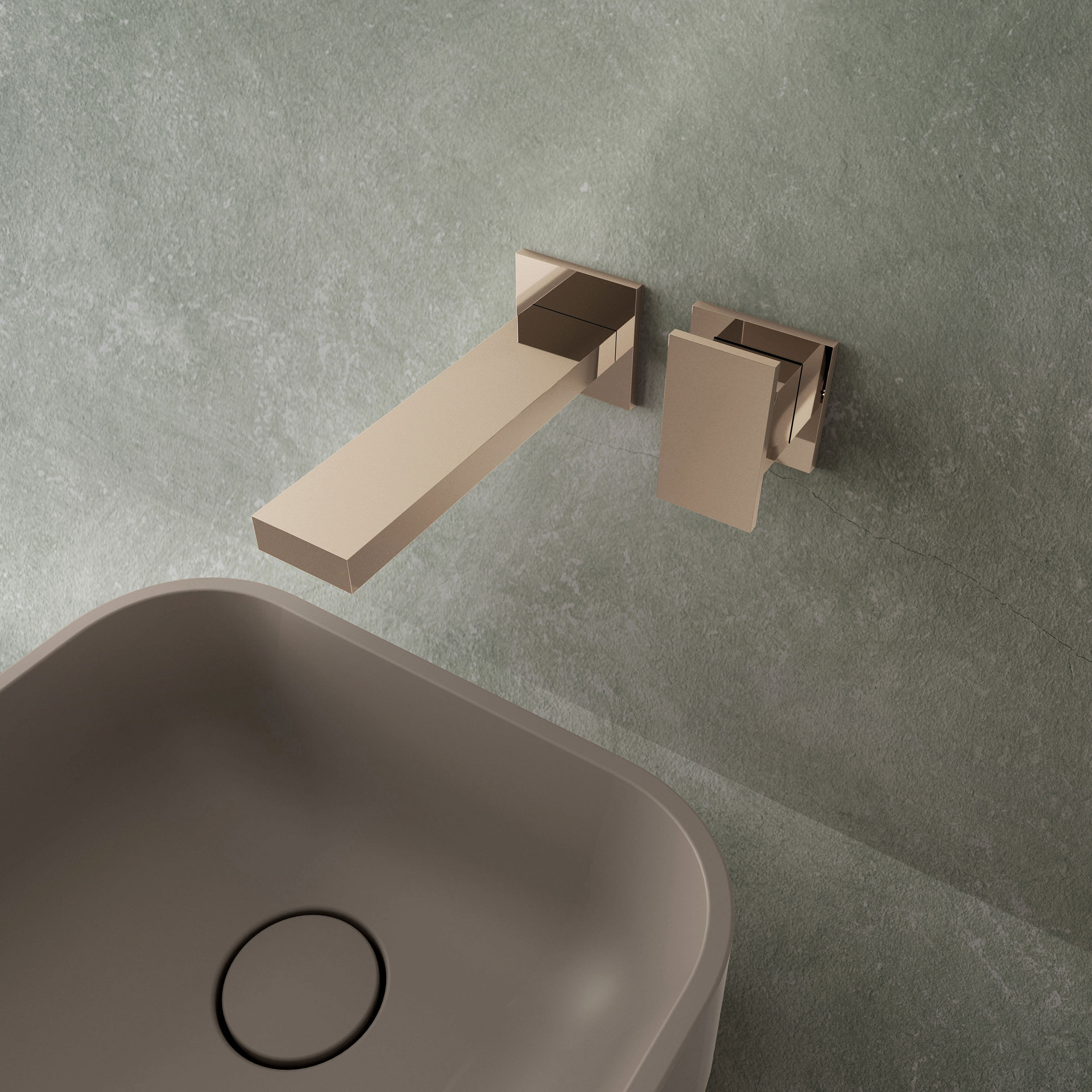 The Myron Basin 2H Wall Mounted Tap Set