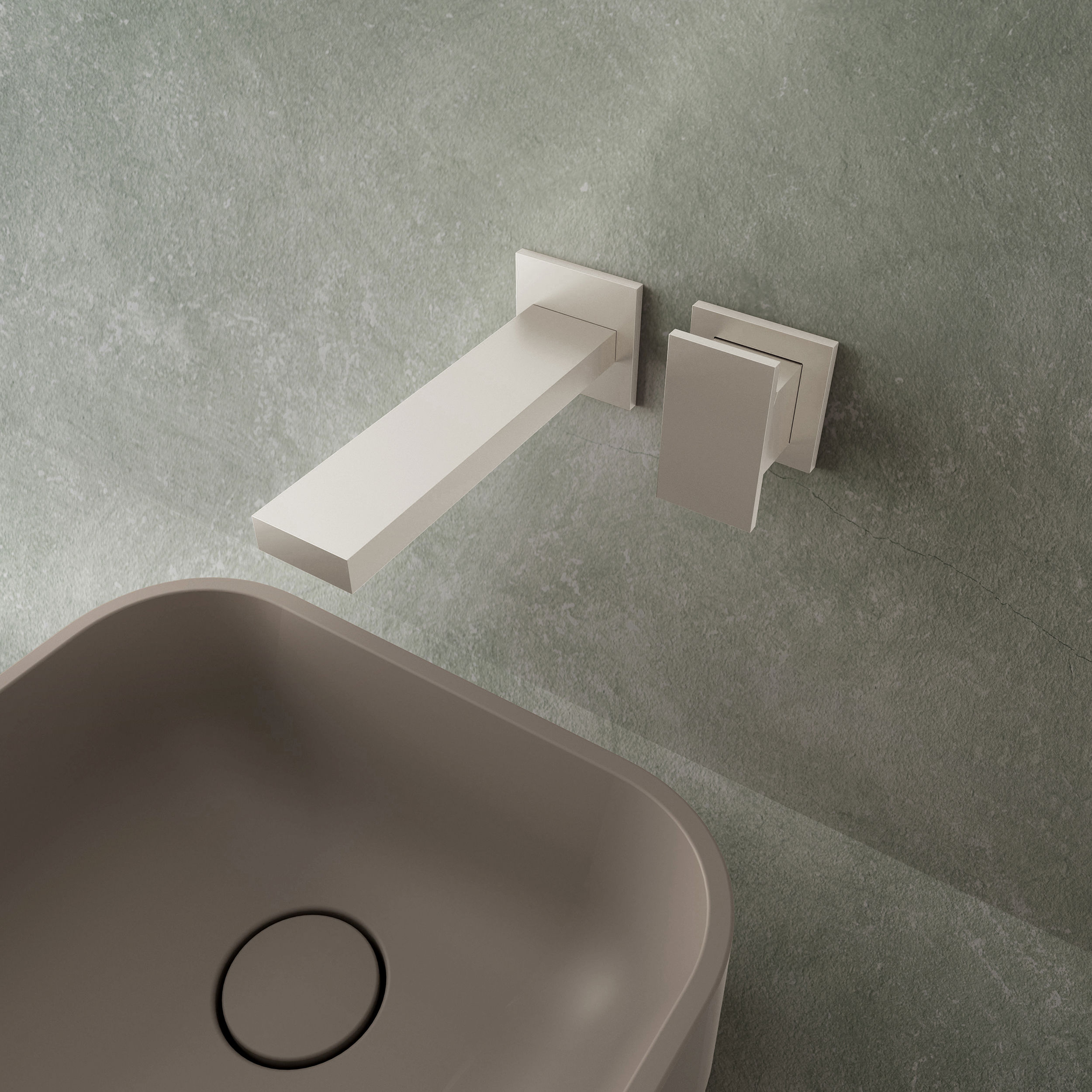 The Myron Basin 2H Wall Mounted Tap Set