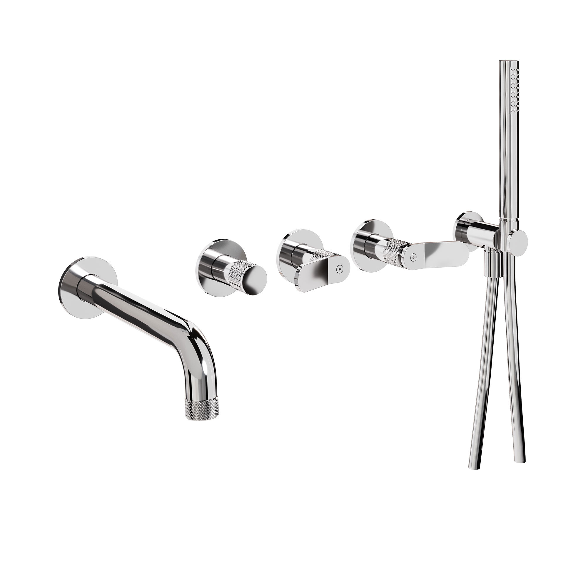 The Calix Bath Shower Mixer Tap Wall Mounted