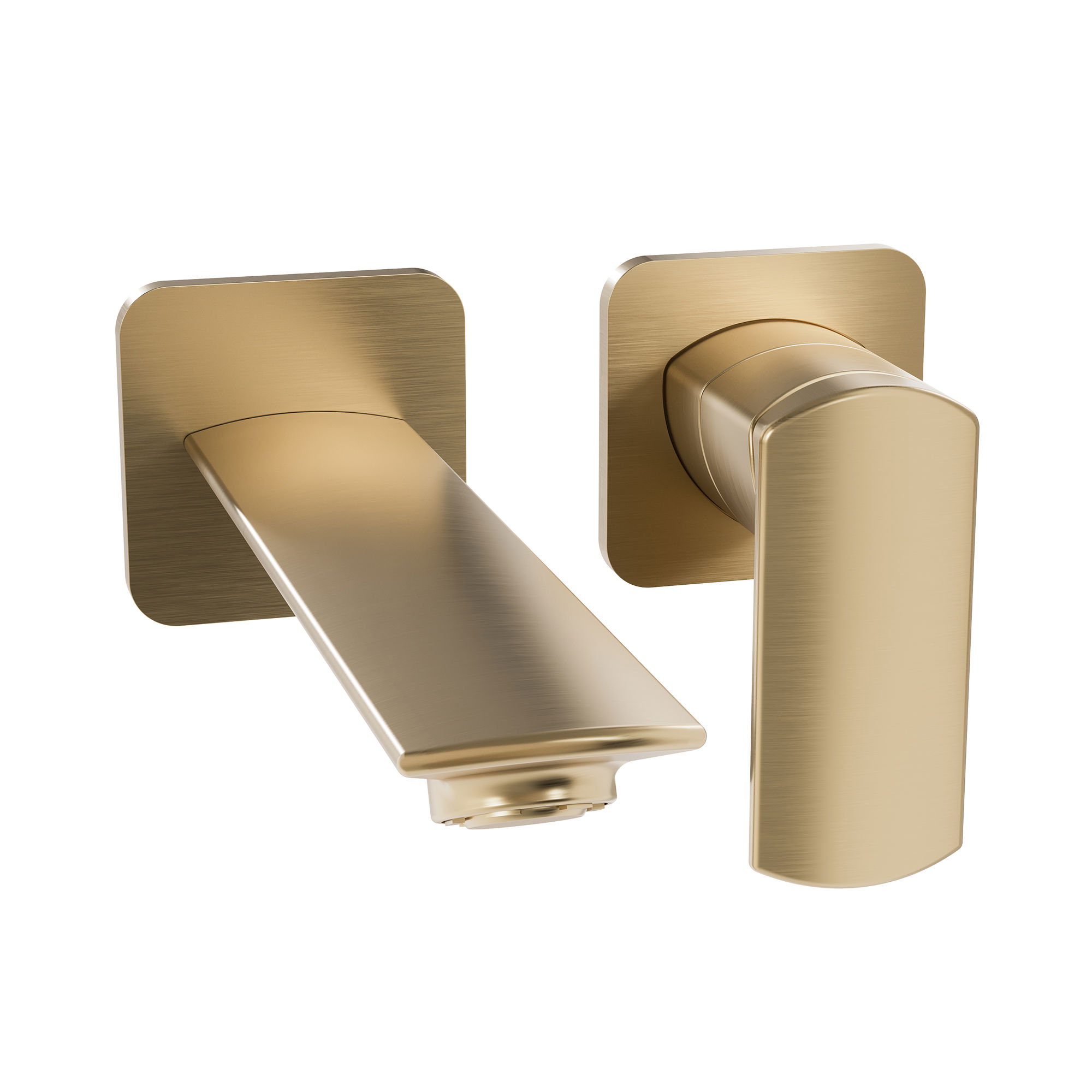 The Varda Basin 2H Wall Mounted Tap Set 