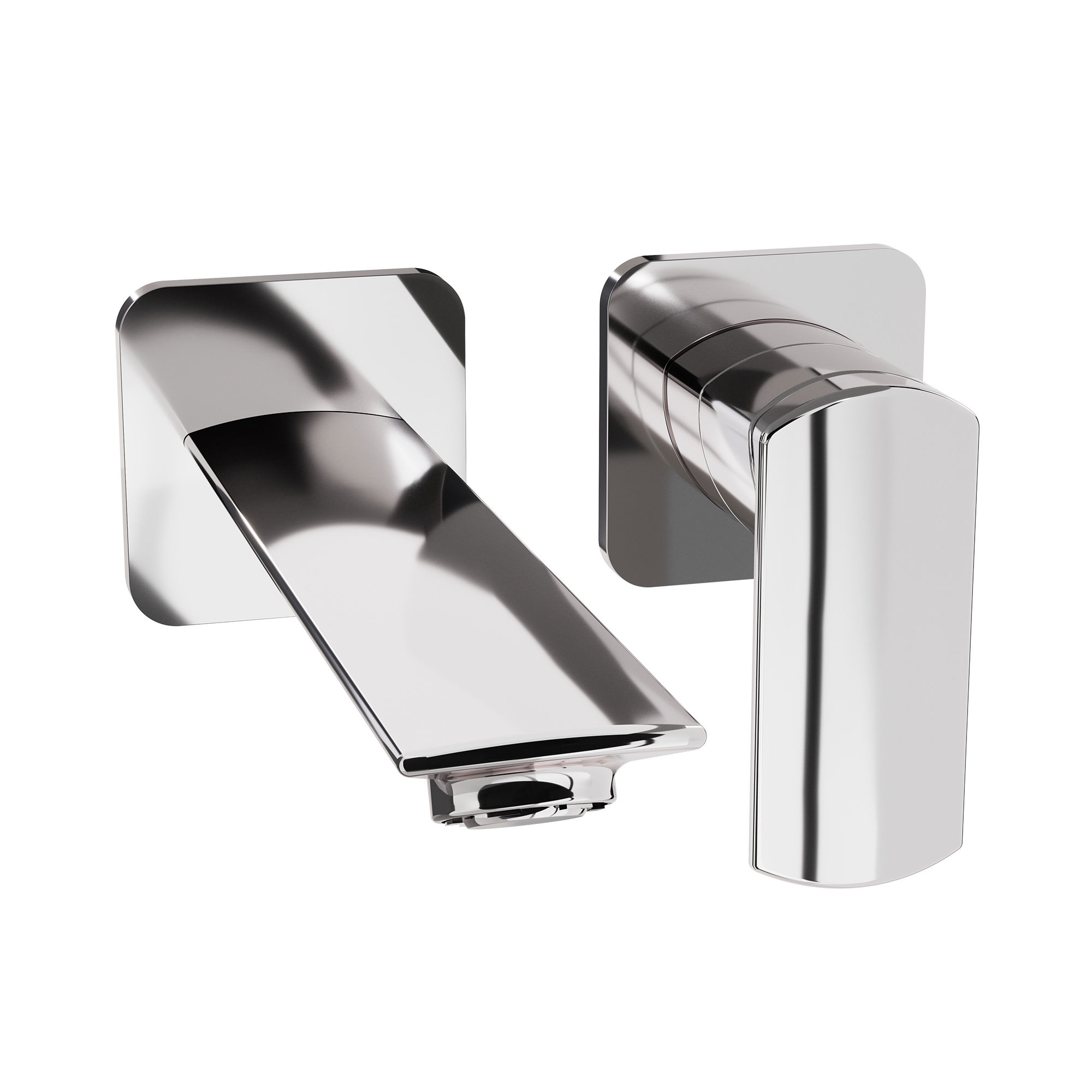 The Varda Basin 2H Wall Mounted Tap Set 