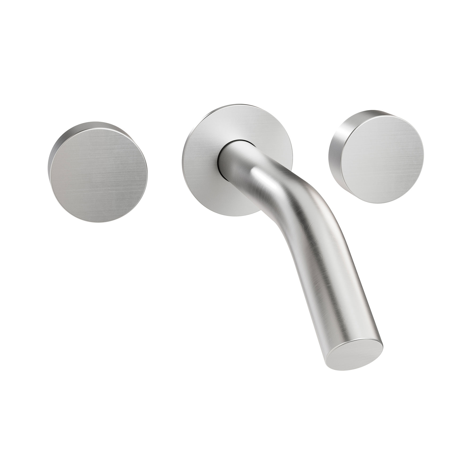 The Ixora Basin 3H Wall Mounted Tap Set