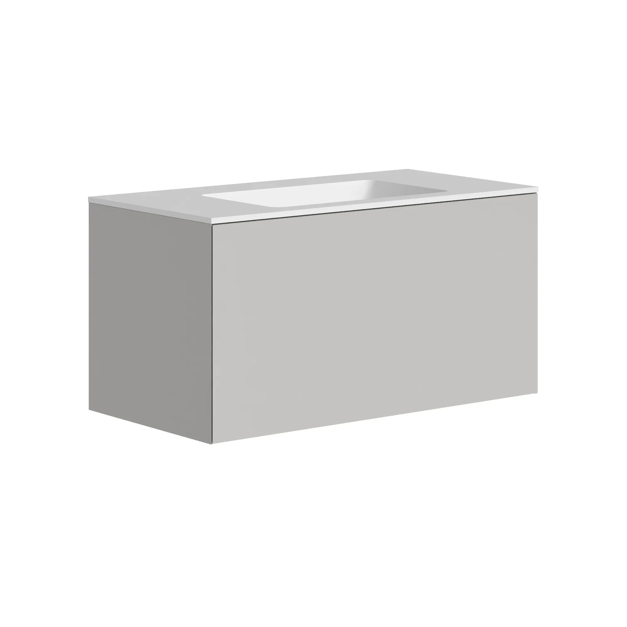 The Ellery Washbasin Push Open Unit 900x450mm with Integrated Basin